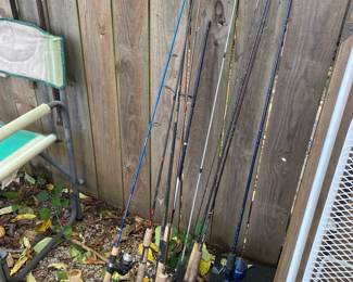 Fishing poles and reels