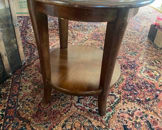 Great wood side table
