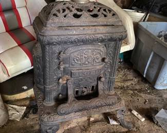 Antique cast iron stove