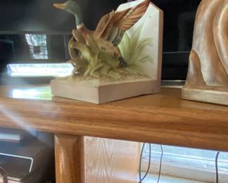 Lefton mallard duck book end