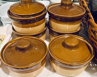 Vintage Small Bean Pots - Granville - T.G. Green LTD Church Gresley - England