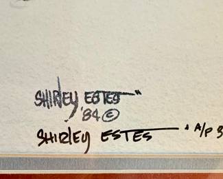 Rare Artist Proof/Signed Shirley Estes "The Shepherd's Care".