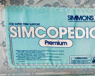 Simmons Queen Simcopedic Premium Mattress and Box.