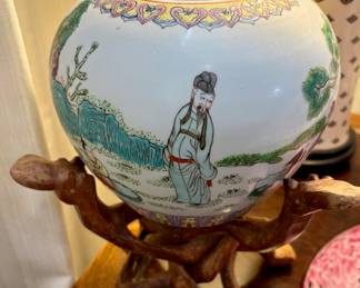 intage Chinese Porcelain Ginger Jar.