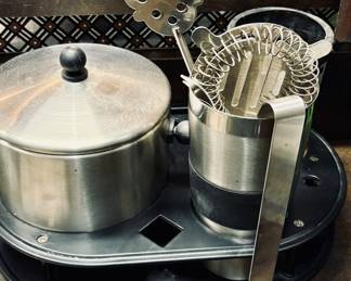Stainless Barware Set.