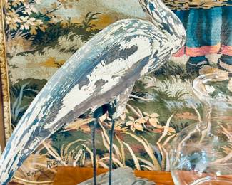 Large Wood Blue Heron