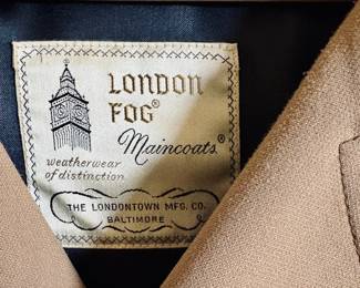 Designer London Fog Overcoat.