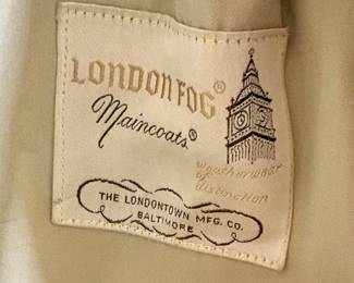 Designer London Fog Overcoat.
