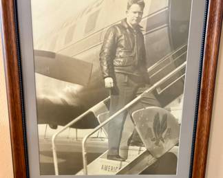 Vintage American Airlines Pilot FramedWall Art.