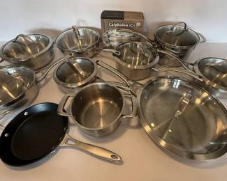 Calphalon Stainless Steel Cookware Set MultiPiece with Lids