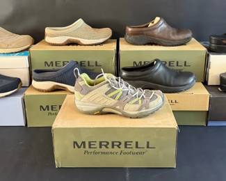 9 Pairs of Womens Shoes  Merrell, Dansko, and Easy Spirit
