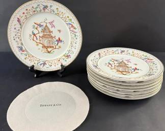 002 Tiffany & Co. Audobon Dessert/Salad Plates - Set of 8 (8.5")