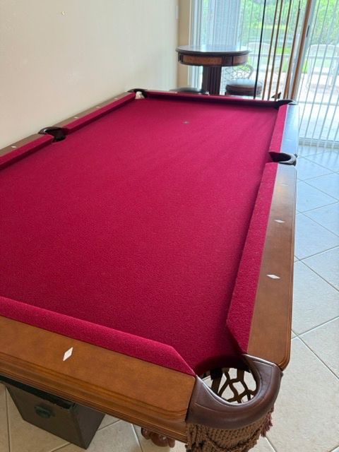 Brunswick Mahogany Pool Table