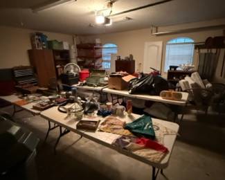 Garage full of items
