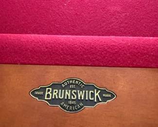 Brunswick Mahogany Pool Table
