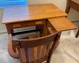 Vintage school desk