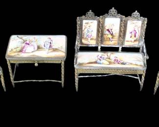 Miniature Viennese 6 Piece Parlor Set