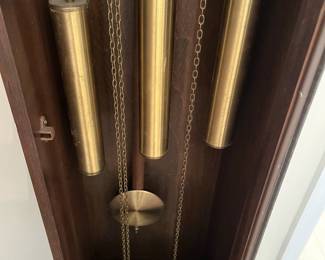 $200 Herschede Tempus Fugit grandfather clock, 74" tall