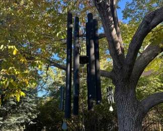 Set of 3 Outdoor Wind Chimes Featuring Music of the Spheres Mongolian Bass