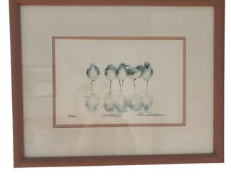 Signed And Numbered Print Sandpipers