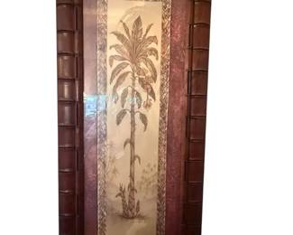 Large Framed Palm Tree Print with BambooStyle Frame