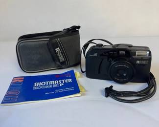 Ricoh Shotmaster Zoom III P 35mm Film Camera Vintage Point  Shoot w Case  Manual 