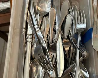 1847 Rogers Bros EP Korea Gold Tone Shell Pattern Flatware