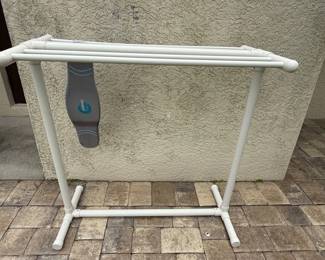Outdoor Pool Towel And Bathing Suit Drying Rack 
