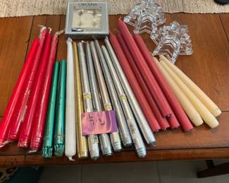 Lot Of Candlesticks Holders