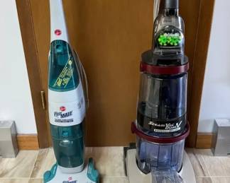 2 Hoover Floor Carpet Cleaners  FloorMate Hard Floor Cleaner  SteamVac Dual V Carpet Cleaner