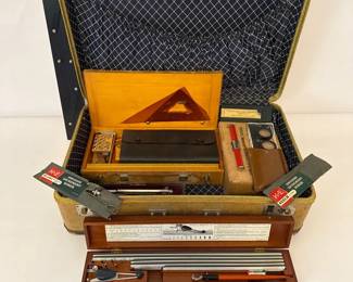 Historical Drafting and Drawing Instrument Set
