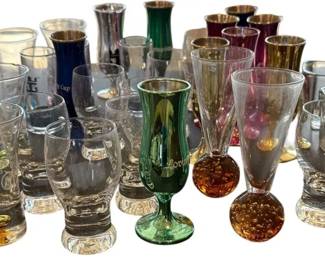 Collection of Vintage Barware Glasses