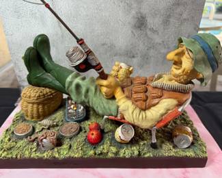 The Fisherman sculpture by Guillermo Forchino 