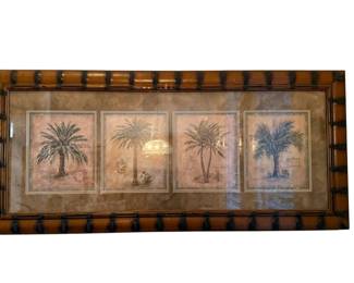 Framed Palm Tree Wall Art 