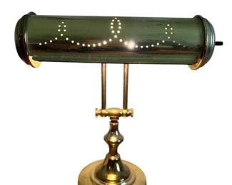 Gold Colored Vintage Office Lamp