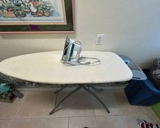 Ironing Board with Steam Iron