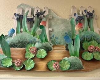 Whimsical Garden Theme Wall Sculpture