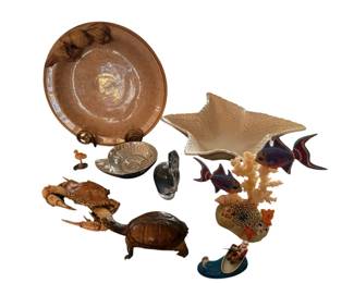 Coastal Nautical Decorative Figurine Lot