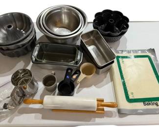 Huge Lot Of Baking Pans And Baking Goods 