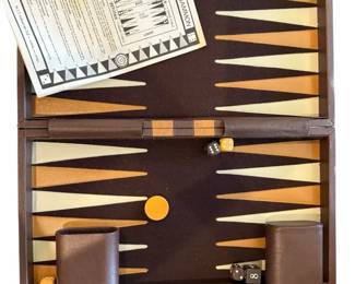 Vintage Backgammon Set in Carrying Case