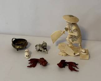 Unique Collection of Asian Art Figures and Carvings