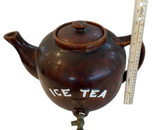 Vintage Ceramic Iced Tea Dispenser Teapot