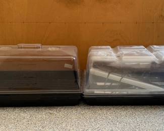 Seed Starter Kits with Lights Multiple Trays  Domed Lids