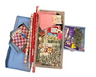 Large Lot of Gift Bags, Tissue Paper Wrapping Supplies