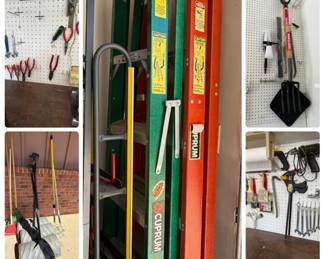 Ultimate Garage Collection WellOrganized  Maintained Tools, Ladders, and Equipment