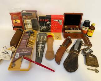 Collection of Historic Sporting, Hunting, and Firearm Accessories 