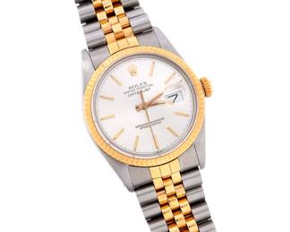 Lot 106a: Men's Rolex Stainless & 18k Gold Oyster Wrist Watch