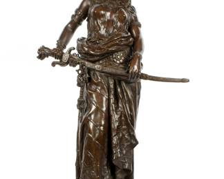 Lot 202: Charles Octave Levy Salome Bronze Sculpture