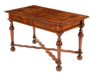 Lot 32: Italian Baroque Style Oyster Veneer Table