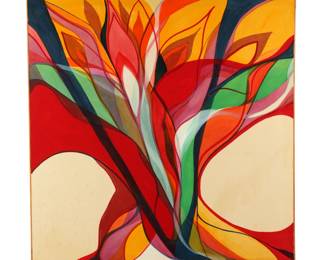 Lot 56: Large 1965 Willem De Looper Abstract Painting